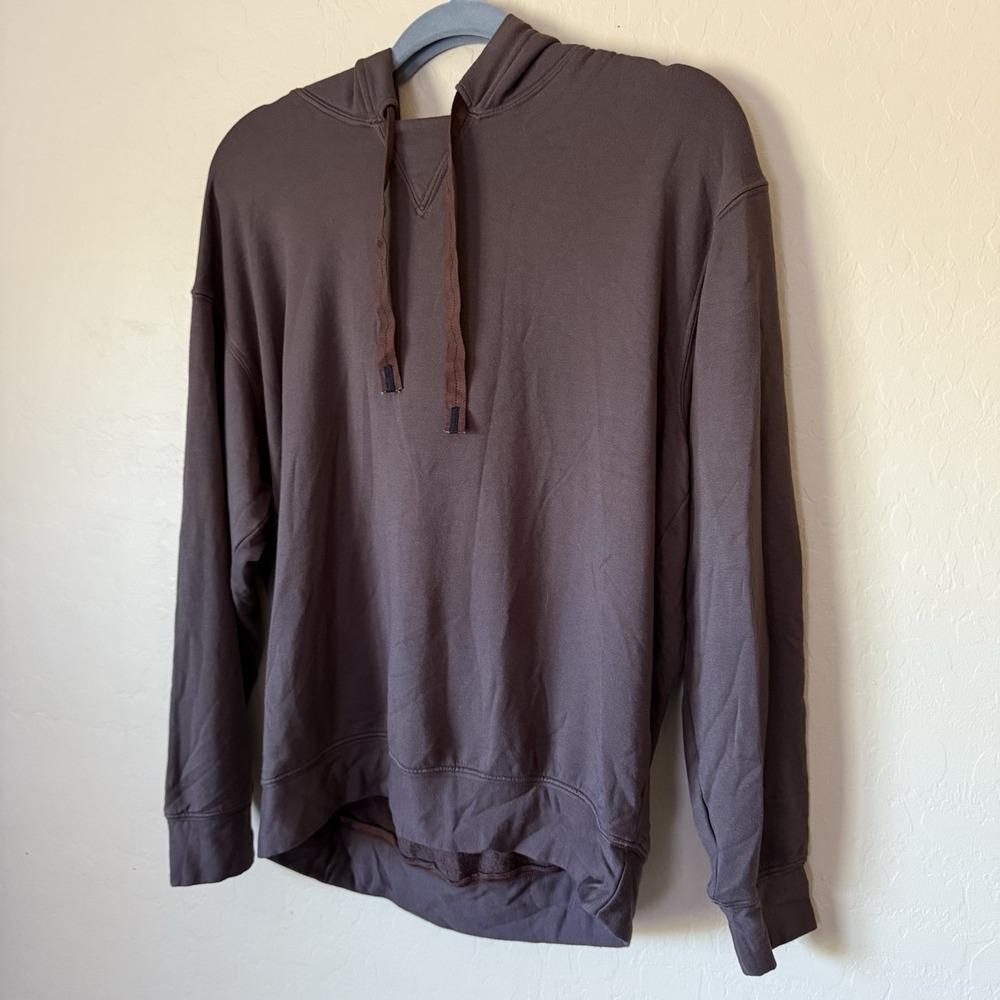 Stateside Quiet Luxury Brown Hoodie Oversized Classic Minimalist Size Sm $144‎